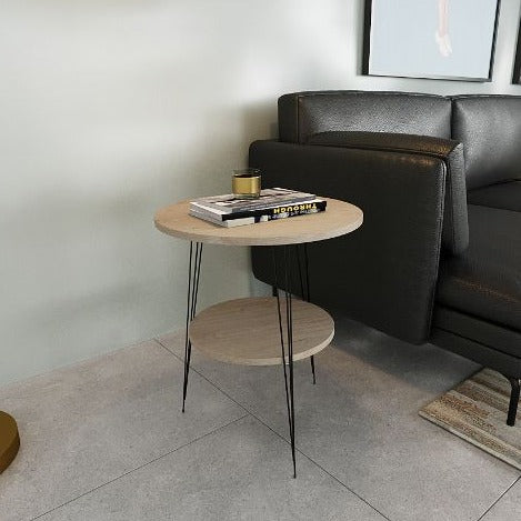 שולחן צד עגול קומפקטי לסלון | LEISY